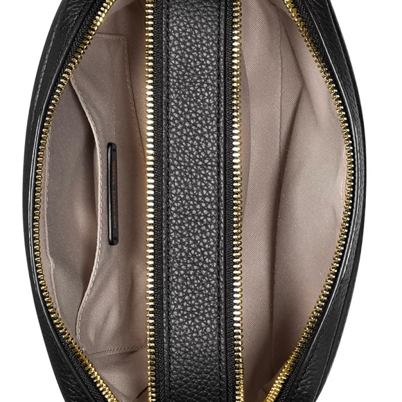 Michael Kors Bryant Medium Leather Double Zip Chain Camera Crossbody - Picture 3 of 6